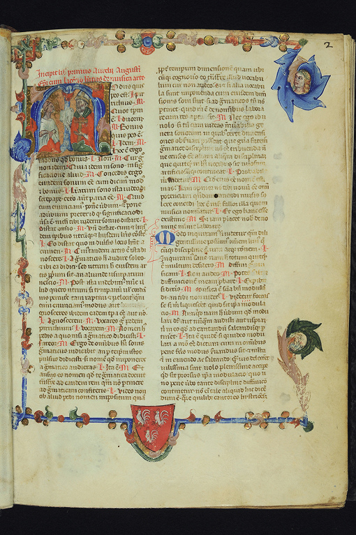 Флоренция, Biblioteca Medicea Laurenziana, Ashburnham 1051. Fol. 002r